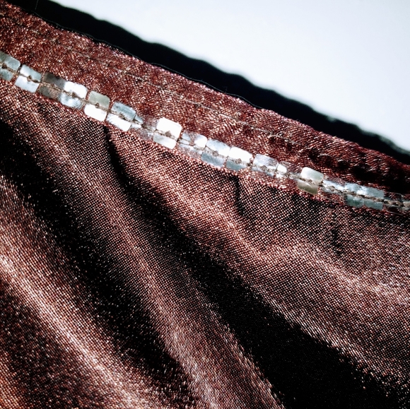 Sz S DAMODA brown silky cami top - Picture 6 of 9